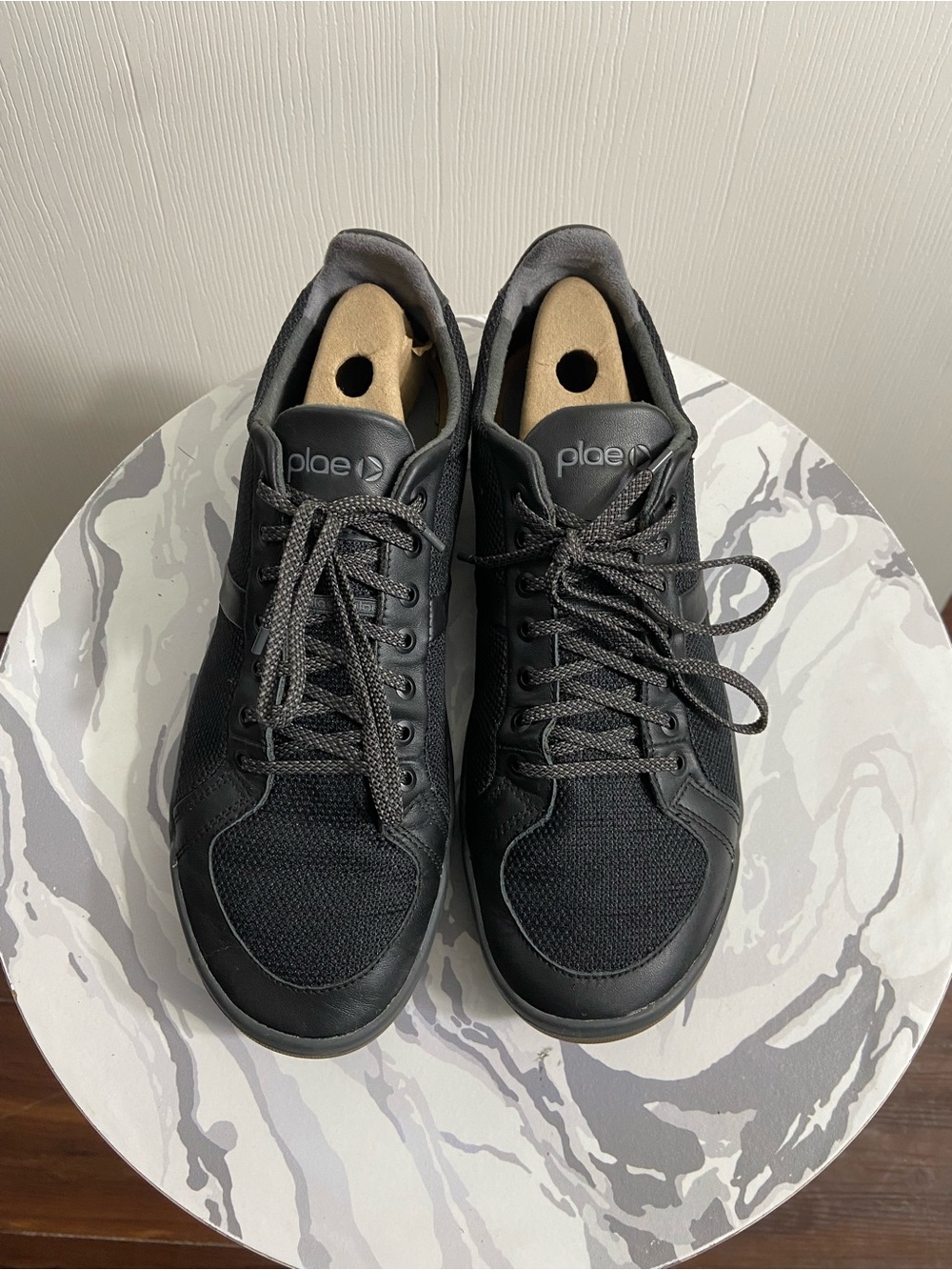PLAE Men’s Black Low-Top Lace-Up Sneakers